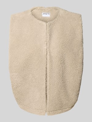 Gilet van teddybont met ronde hals Shop The Look MANNEQUINE