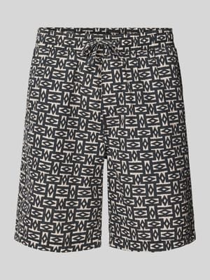 Regular Fit Shorts mit Allover-Print Modell 'JAIDEN' Shop The Look MANNEQUINE