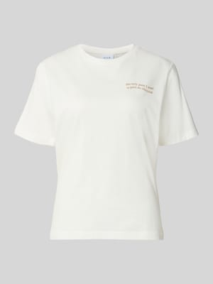 T-shirt met print en ronde hals model 'SYBILLA CHOCO' Shop The Look MANNEQUINE