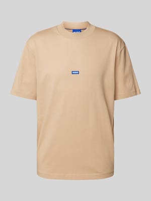 T-Shirt mit Label-Patch Modell 'Nieros' Shop The Look MANNEQUINE