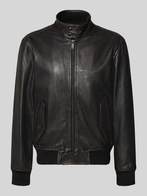 Regular Fit Jacke aus echtem Lammleder Modell 'BERKELY' Shop The Look MANNEQUINE