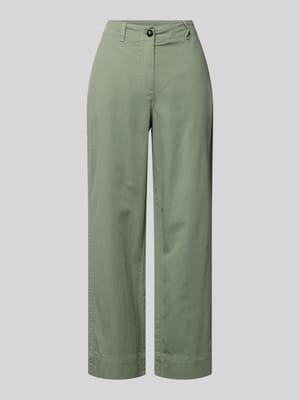Regular Fit Weite Hose aus Baumwoll-Lyocell-Leinen-Mix Shop The Look MANNEQUINE