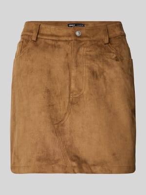 Eng anliegender Mini-Rock in Wildleder-Optik Modell 'TULIP' Shop The Look MANNEQUINE