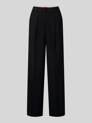 Wide fit stoffen broek met viscose, model 'Ellis' Shop The Look MANNEQUINE