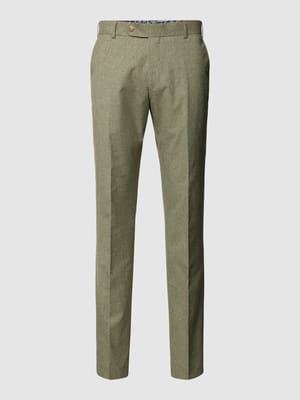 Pantalon in lichtgroen met Franse steekzakken Shop The Look MANNEQUINE