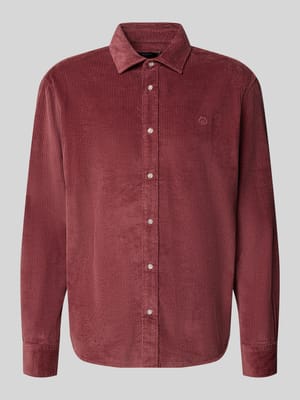 Regular Fit Freizeithemd mit Label-Stitching Shop The Look MANNEQUINE