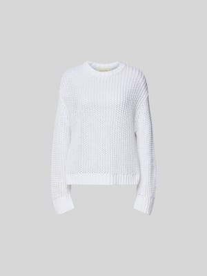 Sweatshirt in Loch-Strick-Optik Shop The Look MANNEQUINE