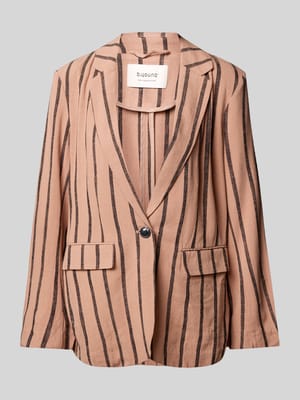 Regular fit blazer van een mix van viscose en linnen, model 'JOHANNA' Shop The Look MANNEQUINE