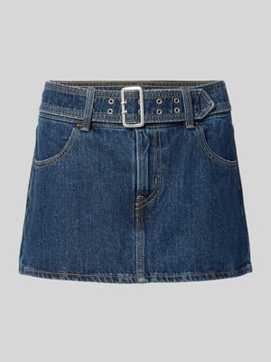 Eng anliegender Jeansrock aus reiner Baumwolle Shop The Look MANNEQUINE