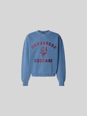 Regular Fit Sweatshirt mit Logo-Detail Shop The Look MANNEQUINE