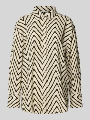 Oversize Bluse aus Leinen-Viskose-Mix Shop The Look MANNEQUINE