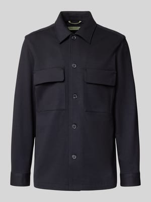 Regular Fit Hemdjacke aus Viskose-Mix - Marc O'Polo × DFB Travel Collection Shop The Look MANNEQUINE