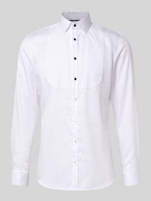 Super slim fit smokingoverhemd met kentkraag Shop The Look MANNEQUINE