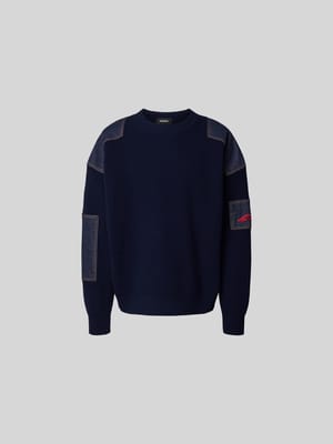 Sweatshirt mit gerippten Abschlüssen Shop The Look MANNEQUINE