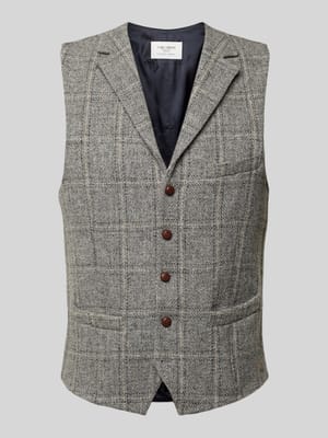 Slim fit gilet van viscose, model 'Warner' Shop The Look MANNEQUINE