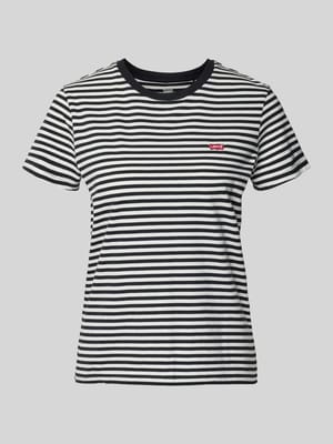 T-Shirt mit Label-Stitching Modell 'THE PERFECT TEE' Shop The Look MANNEQUINE