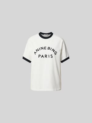 Regular Fit T-Shirt mit Logo-Print Shop The Look MANNEQUINE