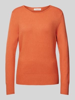 Gebreide pullover met ribboorden, model 'Aliv' Shop The Look MANNEQUINE