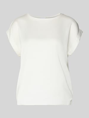 Blouseshirt met gefixeerde mouwomslagen model 'VIELLETTE' Shop The Look MANNEQUINE