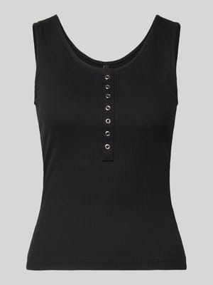 Slim Fit Tank Top aus Baumwoll-Mix Modell 'SIMPLE' Shop The Look MANNEQUINE