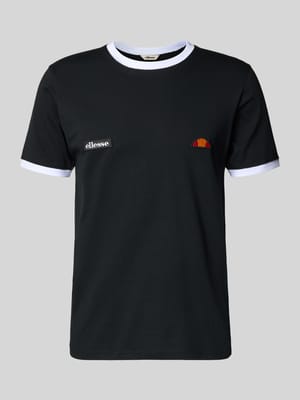 T-Shirt mit Logo- und Label-Patch Modell 'RINGETTO' Shop The Look MANNEQUINE