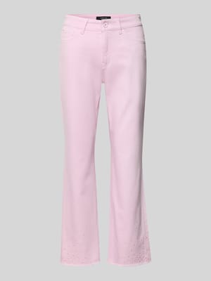 Slim Fit Jeans mit Fransen Shop The Look MANNEQUINE