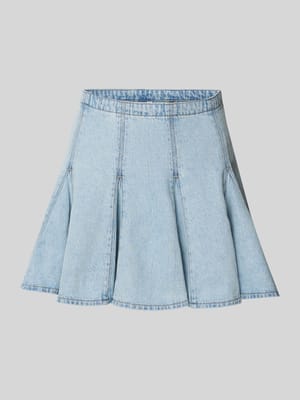 Jeansrock mit Falten Modell 'GODET' Shop The Look MANNEQUINE