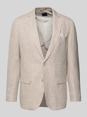 Linnen colbert met pochet Shop The Look MANNEQUINE