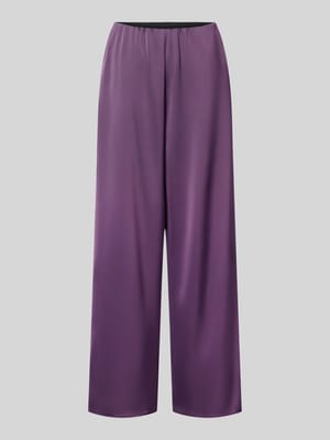 Stoffhose aus Satin mit Eingrifftaschen Modell 'PELLA' Shop The Look MANNEQUINE