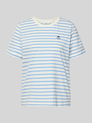 Regular Fit T-Shirt aus reiner Baumwolle Shop The Look MANNEQUINE
