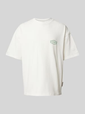 T-Shirt mit Label-Print Shop The Look MANNEQUINE