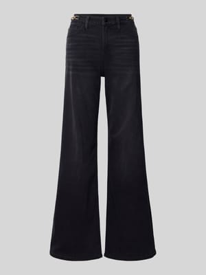 Jeansy z szeroką, poszerzaną nogawką z mieszanki bawełny Shop The Look MANNEQUINE