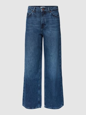 High Rise Relaxed Fit Jeans mit Brand-Detail Shop The Look MANNEQUINE