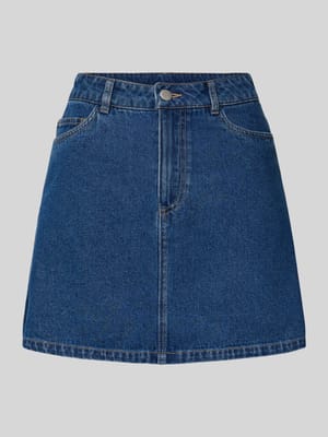 linia a spódnica jeansowa z mieszanki bawełny z dodatkiem wiskozy model 'ABBI' Shop The Look MANNEQUINE