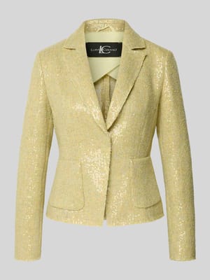 slim fit blazer met pailletten Shop The Look MANNEQUINE