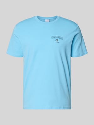 T-Shirt mit Logo und Rundhalsausschnitt Shop The Look MANNEQUINE