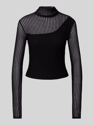 Longsleeve in semitransparentem Design Modell 'Serani' Shop The Look MANNEQUINE