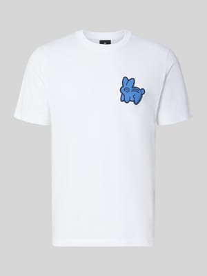 Regular Fit T-Shirt aus reiner Baumwolle Shop The Look MANNEQUINE