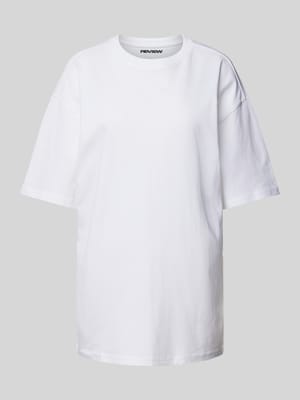 Oversized T-Shirt mit überschnittenen Schultern Shop The Look MANNEQUINE