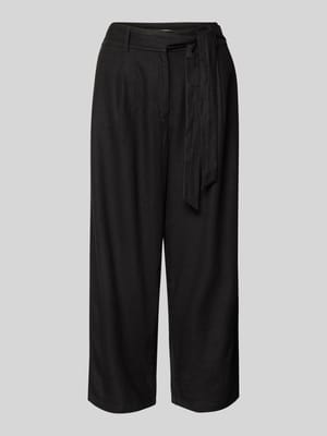 Spodnie materiałowe z paskiem w talii model ‘CARO’ Shop The Look MANNEQUINE