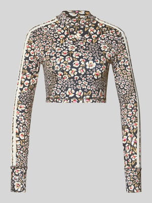 Slim Fit Sport-Top mit floralem Muster Shop The Look MANNEQUINE