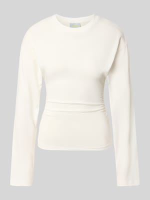 Bluzka z długim rękawem z mieszanka bawełny model 'Paloma' Shop The Look MANNEQUINE