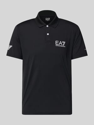 Regular Fit Poloshirt mit Logo Shop The Look MANNEQUINE