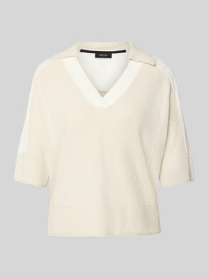 Bluzka w dzianinowym looku, krój regular fit Shop The Look MANNEQUINE