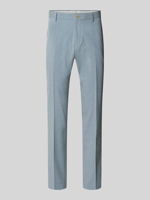 Regular Fit Anzughose mit Baumwoll-Viskose-Leinen-Anteil Shop The Look MANNEQUINE