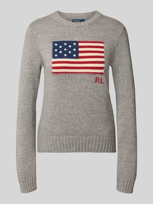 Regular Fit Strickpullover aus reiner Baumwolle Shop The Look MANNEQUINE