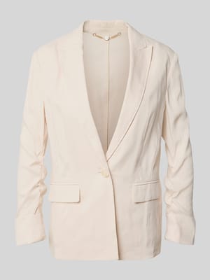 Blazer aus Leinen-Mix mit Reverskragen Shop The Look MANNEQUINE
