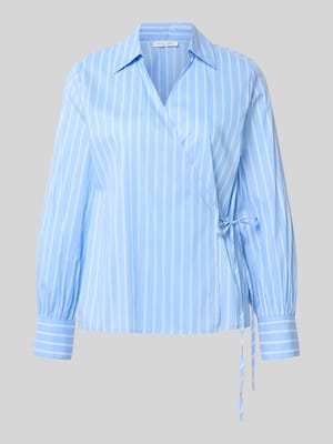 Blouse in wikkellook met V-hals Shop The Look MANNEQUINE