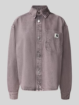 Koszula jeansowa o kroju relaxed fit z kieszenią na piersi model ‘Georgia’ Shop The Look MANNEQUINE