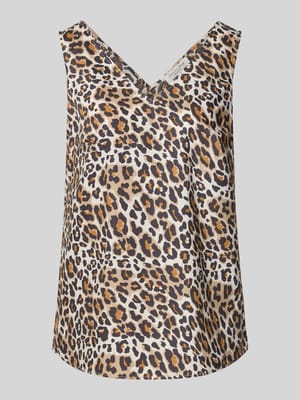 Regular fit blousetop met V-hals Shop The Look MANNEQUINE